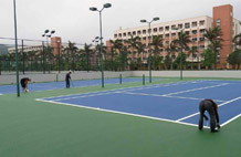 亞強(qiáng)體育施工案例:丙烯酸網(wǎng)籃球場(chǎng),